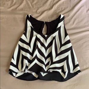 Black and white tank